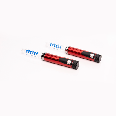 Caneta de insulina para diabetes com 1 unidade de aumento de dose Mecanismo de bloqueio da dose e janela de dose clara