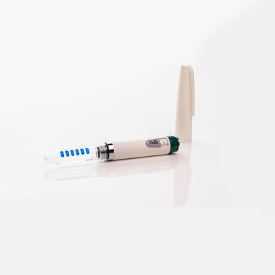 Dispositivo de auto- injecção de insulina slimline combinado com Reminder de dosagem que fornece a administração de insulina e funcionalidades de fácil acompanhamento da dosagem